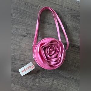 Girls Cat & Jack Pink Flower Bag NWT